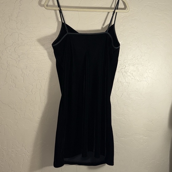 Banana republic cowl velvet mini dress 90s style spaghetti strap dress - Picture 8 of 8